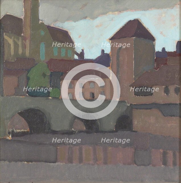 Cityscape, 1913. Creator: Eero Snellman.