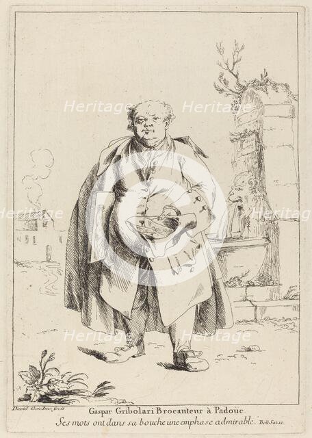 Gaspar Gribolari Brocanteur à Padoüe (Gaspar Gribolari, Second-Hand Dealer in Padua), 1775. Creator: Giovanni David.