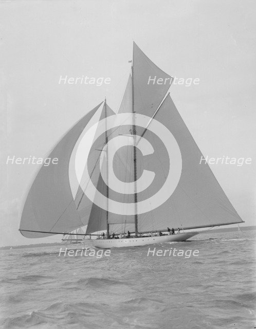 The spectacular 338-ton Big Class schooner 'Westward'. Creator: Kirk & Sons of Cowes.