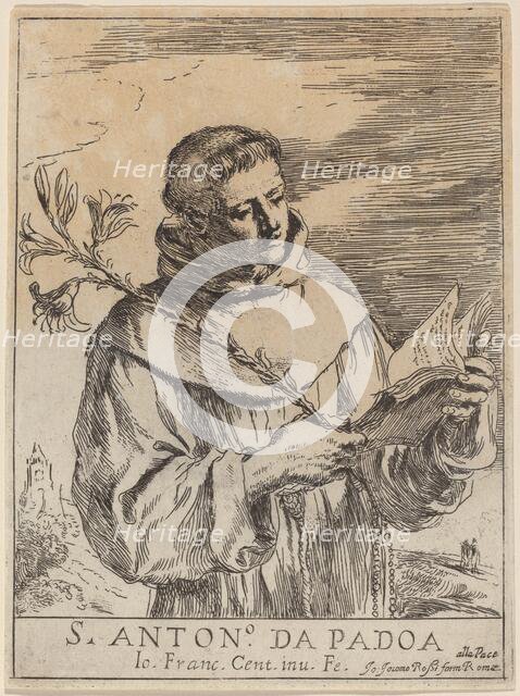 Saint Anthony of Padua. Creator: Guercino.