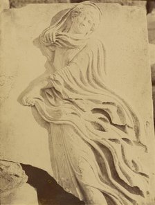 Sculptural fragment - dancing Maenad in high relief, 1865. Creator: Konstantinos Dimitriou.