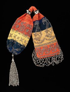 Miser's purse, American, 1840-60. Creator: Unknown.