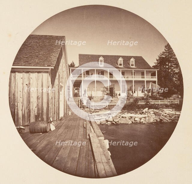 Warm Springs Hotel Lake Tahoe, ca. 1878. Creator: Carleton Emmons Watkins.