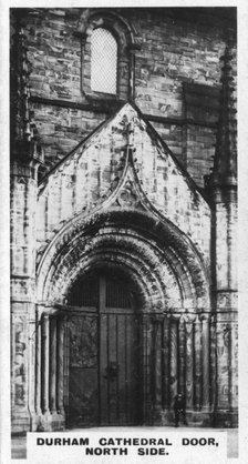 Durham Cathedral door, north side, c1920s. Artist: Unknown