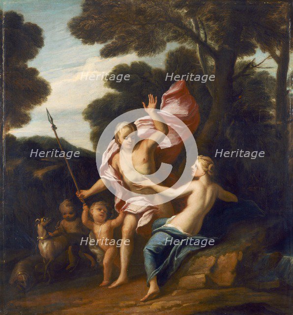 'Venus and Adonis', c1705. Artist: Sir James Thornhill.