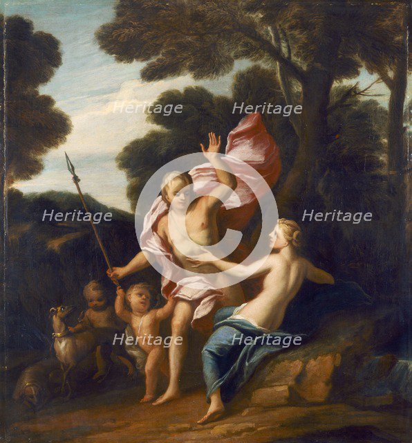 'Venus and Adonis', c1705. Artist: Sir James Thornhill.