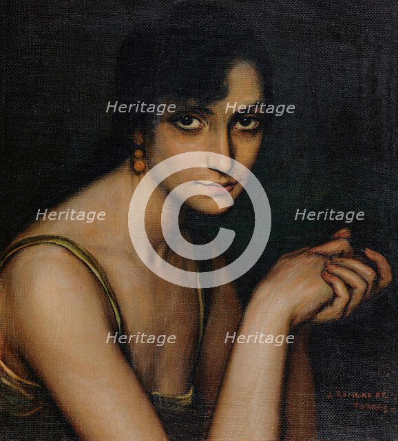 Julita Cerdá, 1922-1925. Creator: Romero de Torres, Julio (1874-1930).