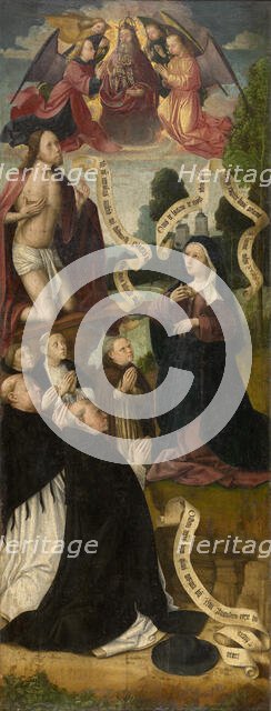 Stairway to Heaven, 1490. Creator: Master of the Amsterdam Death of the Virgin.