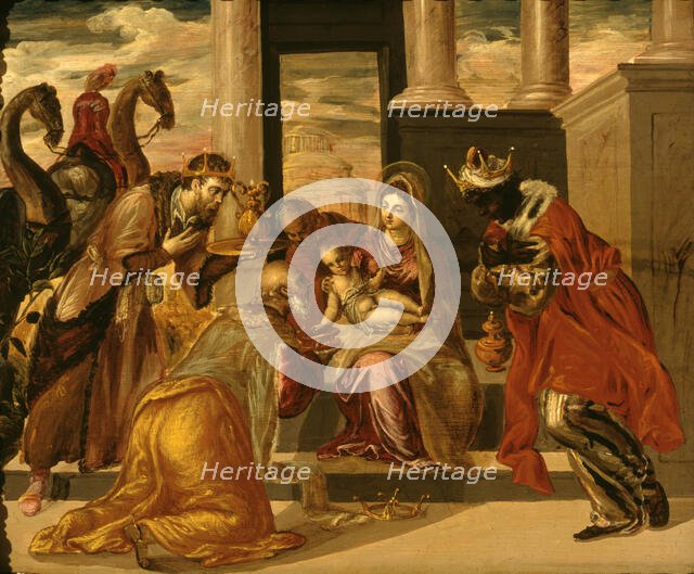 The Adoration of the Magi, 1568. Creator: El Greco, Dominico (1541-1614).