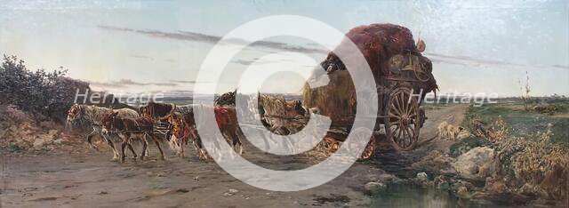 Dawn in The Roman Campagna, c1889. Creator: Aurelio Tiratelli.