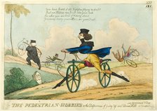 The Pedestrian Hobbies, or the Difference of Going Up and Down Hill, published April 8, 1819. Creator: William Heath.