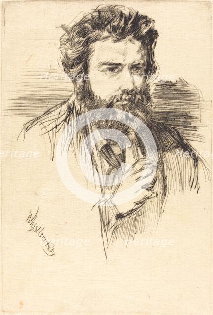 Astruc, A Literary Man, 1859. Creator: James Abbott McNeill Whistler.