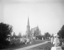 Mortuary chapel at Basingstoke Cemetery, Basingstoke, Hampshire, 1890.  Artist: Henry Taunt