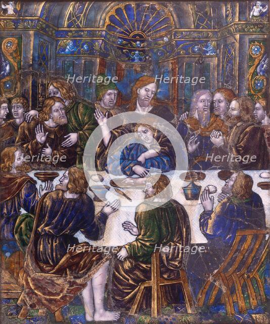 Plaque with the Last Supper, c. 1530. Creator: Jean Penicaud I.