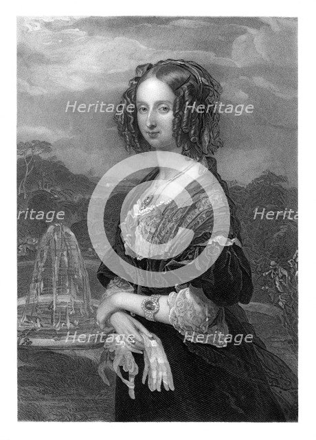 Louise-Marie, Queen of the Belgians.Artist: H Robinson