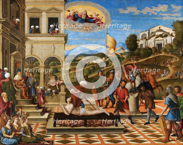 The Martyrdom of Saint Lawrence, First Half of 16th cen. Creator: Santacroce, Girolamo Galizzi da (c. 1480/85-c. 1556).