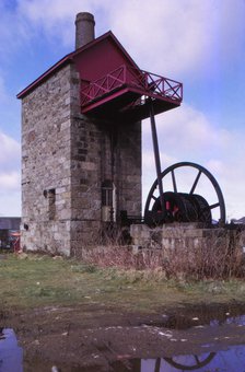 Old Tine Mine in Cambourne, Cornwall, 20th century. Artist: CM Dixon.