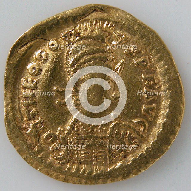 Solidus, Byzantine, 408-518. Creator: Unknown.