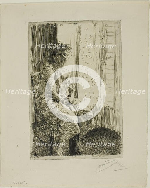 Morning, 1891. Creator: Anders Leonard Zorn.