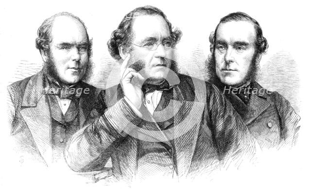 The builders of the International Exhibition Building: Mr. Charles Lucas, Mr. Kelk..., 1862. Creator: Unknown.