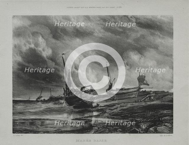 Marée basse, 1831. Creator: Eugène Isabey (French, 1803-1886).