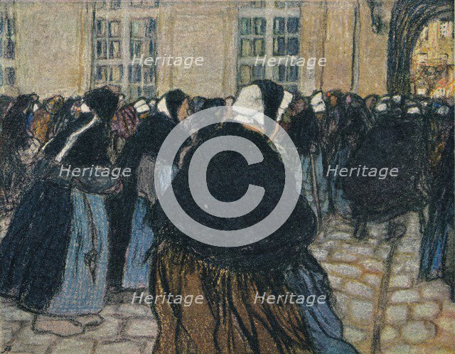 'La Rentree A L'Hospice De La Salpetriere', c1911 Artist: Georges Dupuis.