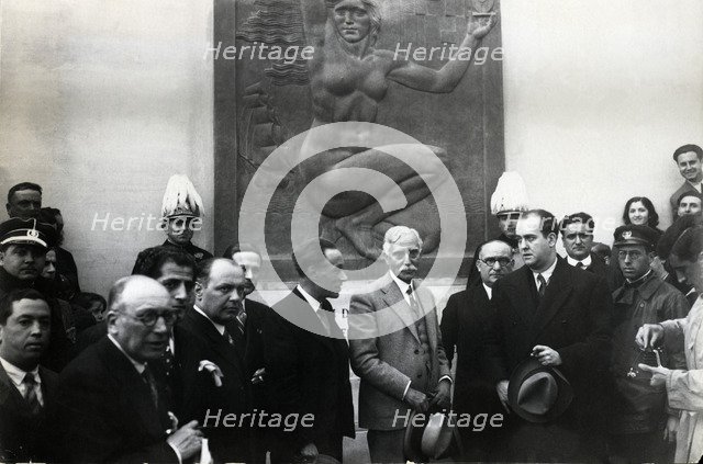 Francesc Macia, president of the Generalitat of Catalonia, presiding over a ceremony.