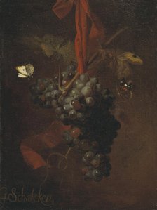 Bunch of Grapes, late 17th-early 18th century. Creator: Godfried Schalcken.