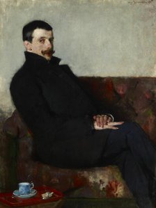 Portrait of Paul Nauen, 1893. Creator: Olga Boznanska.