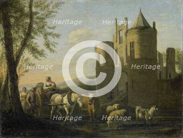 The Main Gate to Egmond Castle, 1670-1698. Creator: Gerrit Berckheyde.