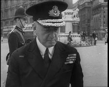 British Officer Arriving at  Westminster Abbey for the National Day of Prayer, 1940. Creator: British Pathe Ltd.