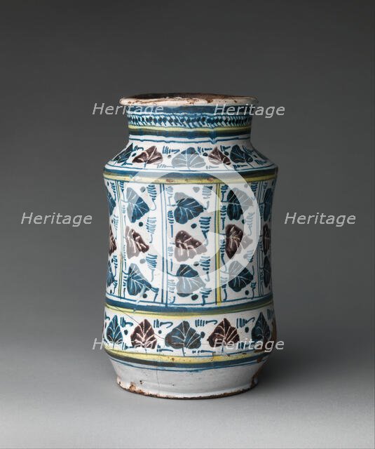 Pharmacy Jar, Italian, 1450-70. Creator: Unknown.