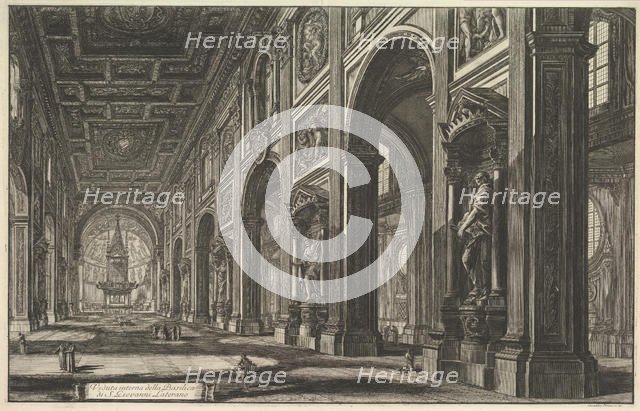 S. Giovanni in Laterano. Interior, ca. 1768. Creator: Giovanni Battista Piranesi.