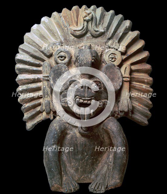 Zapotec statuette of a bat-god. Artist: Unknown