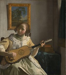 The Guitar Player. Artist: Vermeer, Jan (Johannes) (1632-1675)