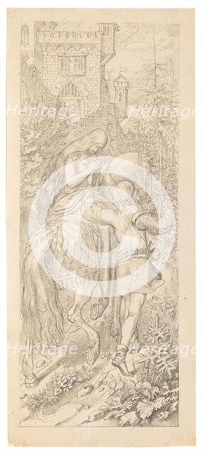 A scene from the fairy tale "The seven Ravens and their faithful Sister", 1830-1831. Creator: Schwind, Moritz Ludwig, von (1804-1871).