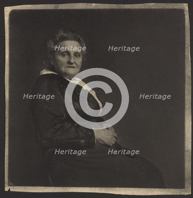 Portrait of an older woman, about 1915-1920. Creator: Gunther Krampf.