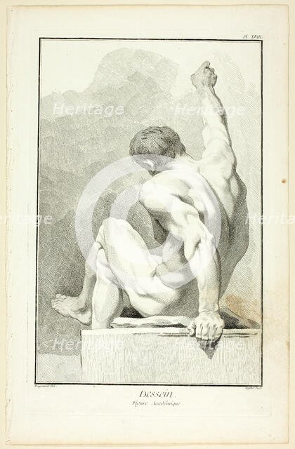 Design: Academic Figure, from Encyclopédie, 1762/77. Creator: A. J. Defehrt.
