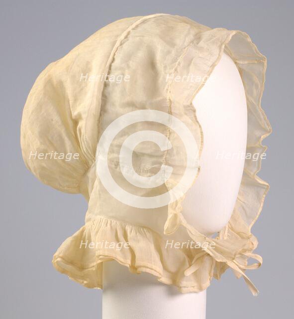 Nightcap, American, first quarter 19th century. Creator: Unknown.