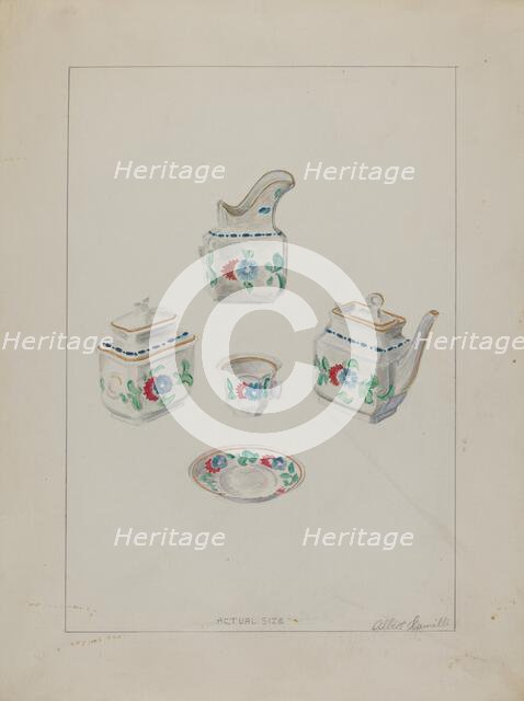 Toy China Set, c. 1936. Creator: Albert Camilli.