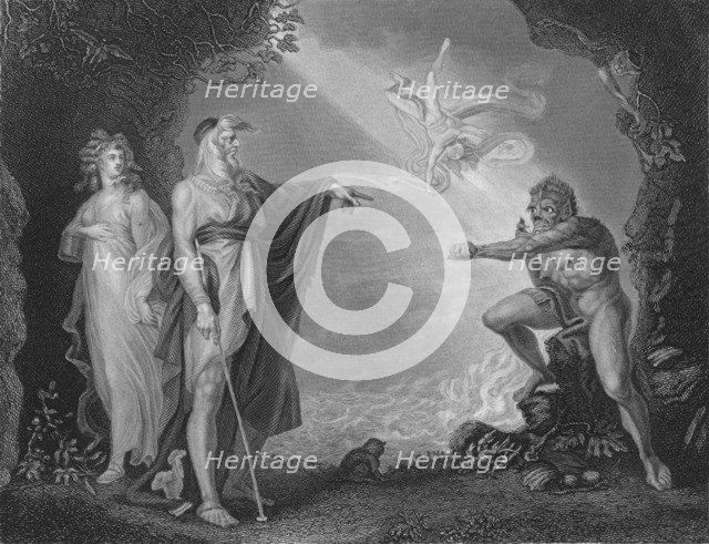 Act I Scene ii from The Tempest, c19th century. Artist: Unknown.