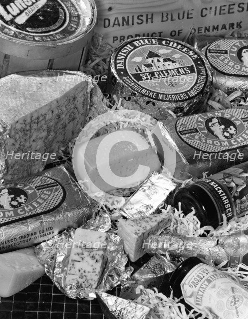 A selection of Danish cheeses, 1963.  Artist: Michael Walters