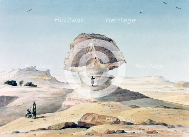 'The Sphinx', 19th century. Artist: Emile Prisse D'Avennes