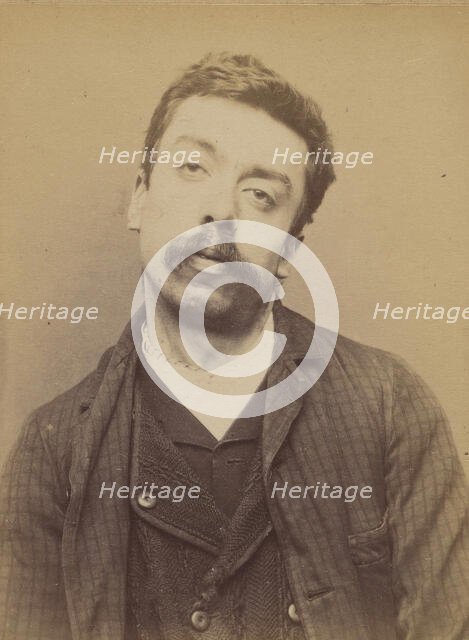 Belloti. Louis. 28 ans, né à Turin. Camelot. Anarchiste. 18/3/94., 1894. Creator: Alphonse Bertillon.