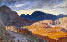 'Sunset in the Welsh hills', 1893-1934. Artist: Christopher Williams