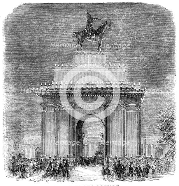 The Peace Illuminations -The Green Park, 1856.  Creator: Unknown.