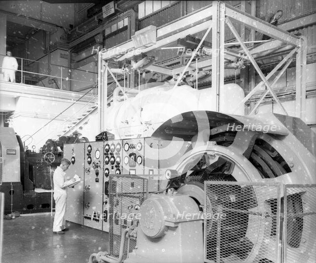 Calderhall atomic power station, c1955.  Creator: Arthur Charles Kirby Ware.