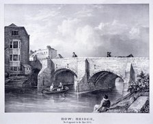Bow Bridge, Poplar, London, 1834. Artist: Anon