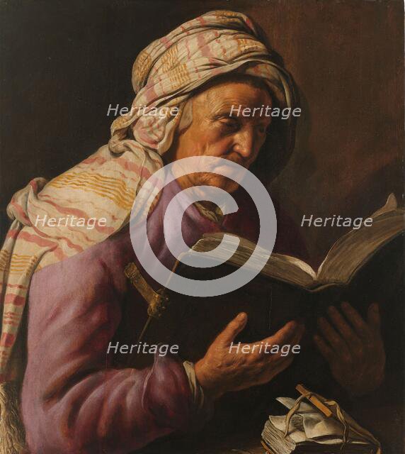 Old Woman Reading, 1626-1633. Creator: Jan Lievens.