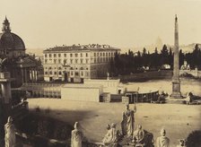 Piazza del Popolo, Rome, 1860s. Creator: Unknown.